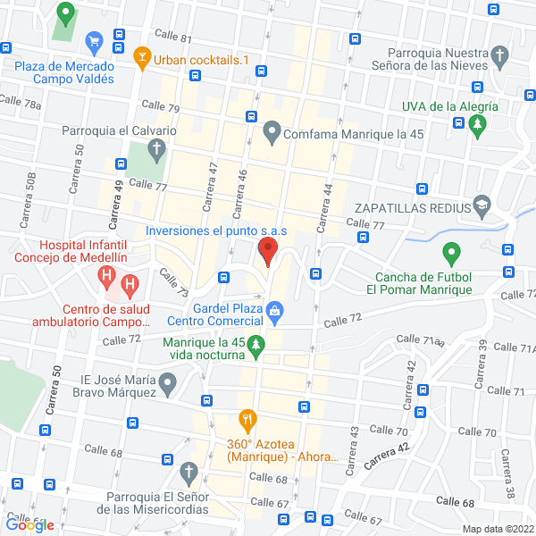 Mapa de Brosty Manrique