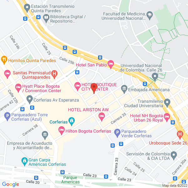Mapa de Bruce Duncan Cargo De Colombia Ltda.