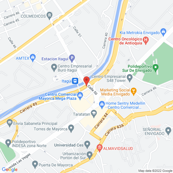 Mapa de C.A.F. Platinum Fitness I.P.S.