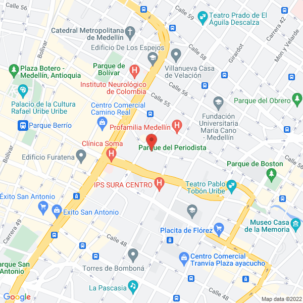 Mapa de Bar Wall Street
