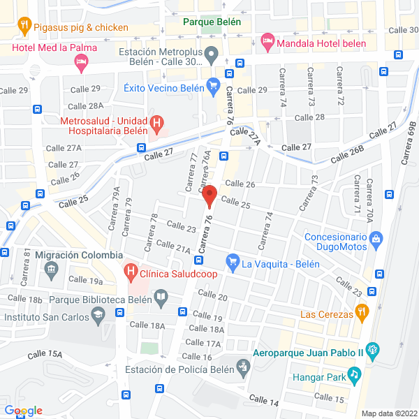 Mapa de Barbería Flow 76