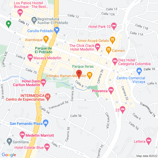 Mapa de Barcelona Restaurante Bar