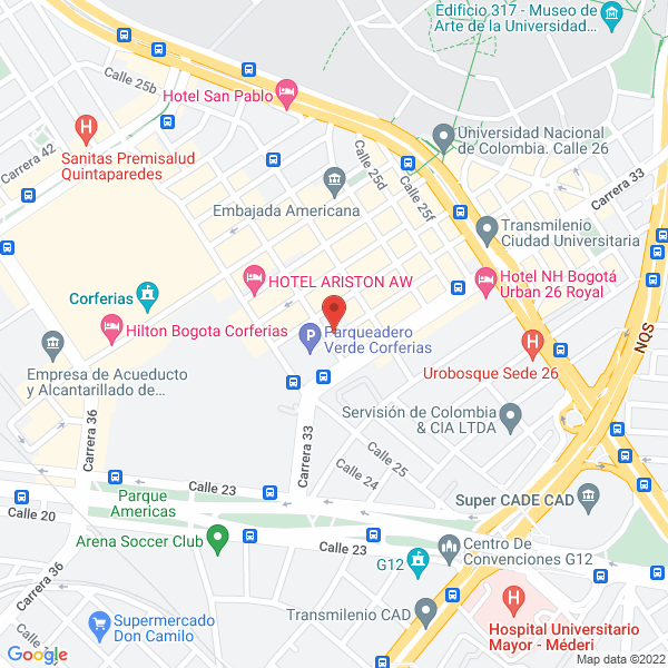 Mapa de Bellos Forros Sonia Tovar