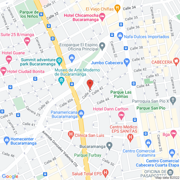 Map of Arrendamientos Bh Inmobiliaria