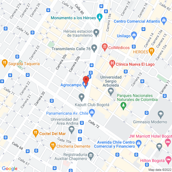 Mapa de Bendito Bocado