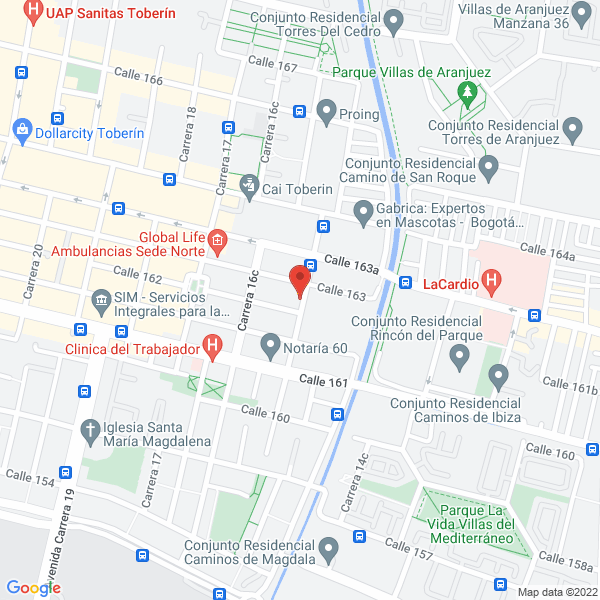 Mapa de Bio Sancta S.A.S.