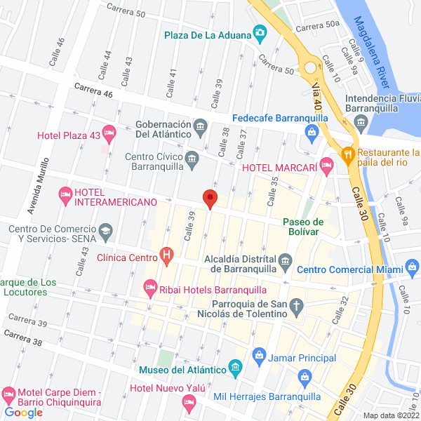 Map of Bocas De Ceniza