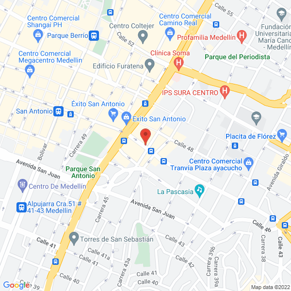 Mapa de Bodegas San Antonio