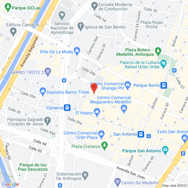 Mapa de Bodies Store
