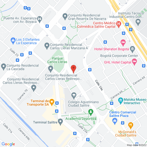 Mapa de Axon Bogotá