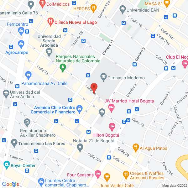 Mapa de B Y B Abogados Ltda