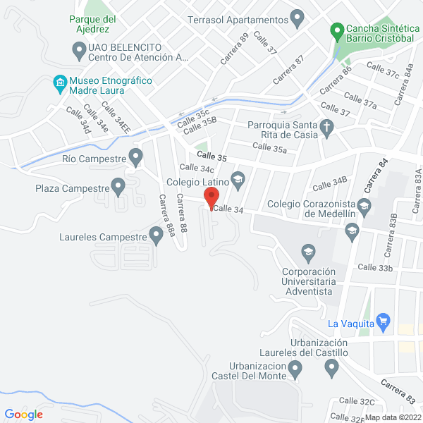 Mapa de Boutique Creativa D&P