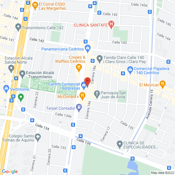 Mapa de Boutique Mechitas