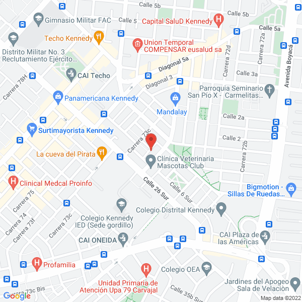Mapa de Boxer Carila