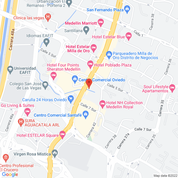 Mapa de Bravo Restrepo Abogados