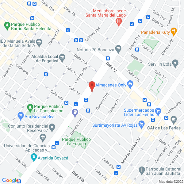 Mapa de Business Management Support Latinoamérica S.A.S.