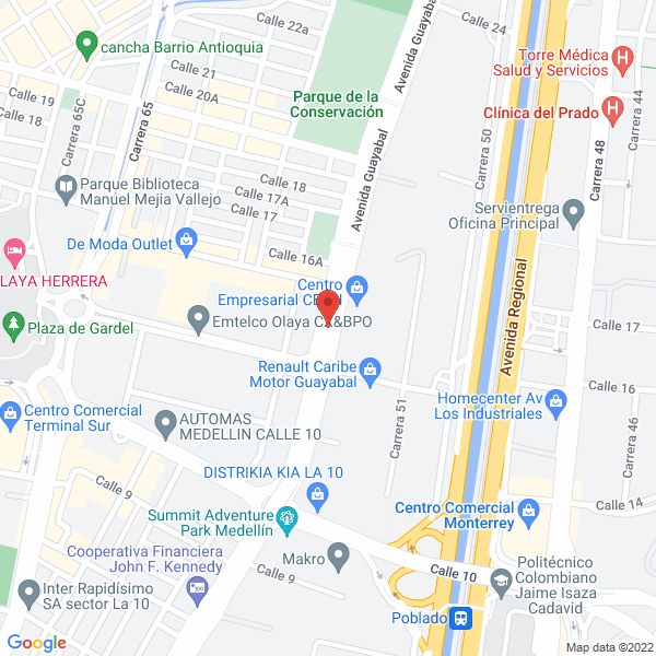 Mapa de Business Mind Colombia
