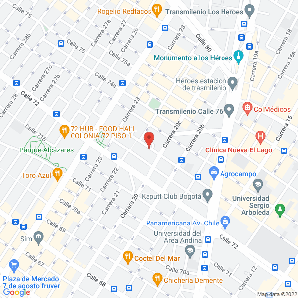 Mapa de Bweb Colombia S.A.S.