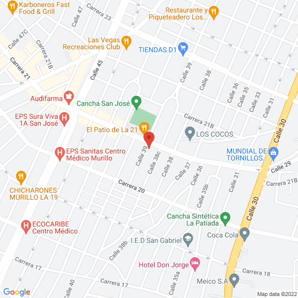 Map of Banquetes Y Buffets Kathy