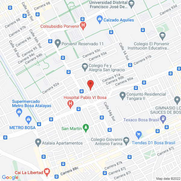 Mapa de Bar Donde El Paisita