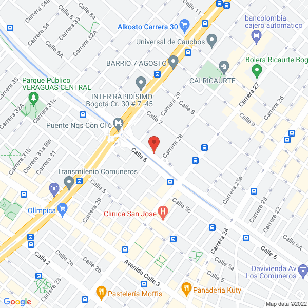 Mapa de Certifikar Centro De Servicio Automotor