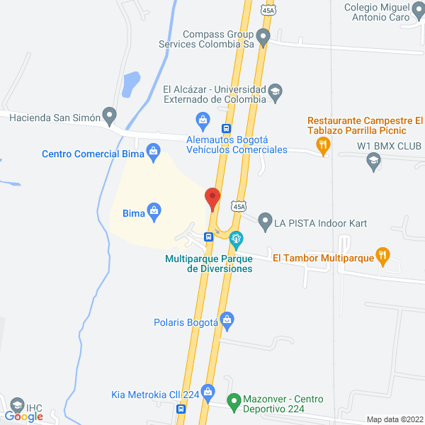 Mapa de C.D.A. Metropolitano