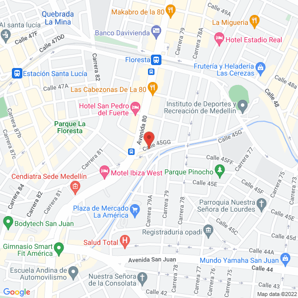 Mapa de C.I Exclusive S.A.S.