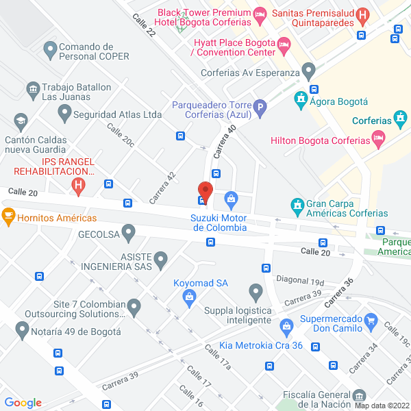 Mapa de C.I. Hanna Bee S.A.S.