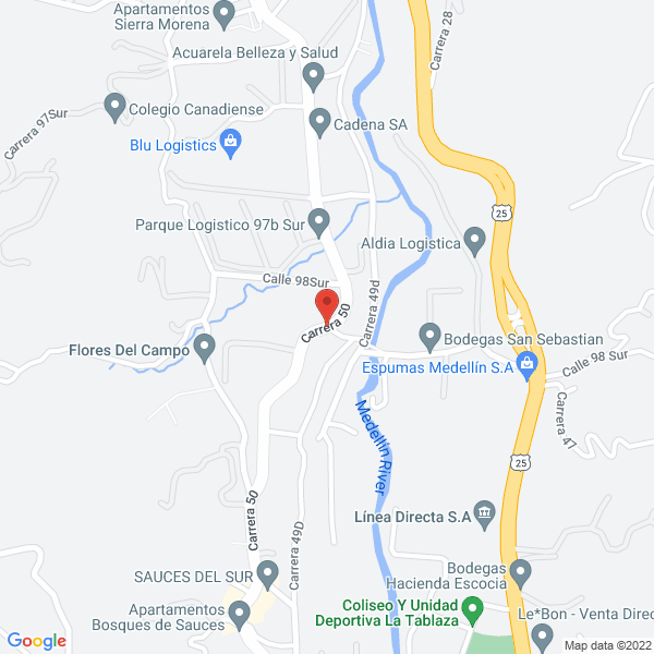 Mapa de C.I. Omp Colombia S.A.