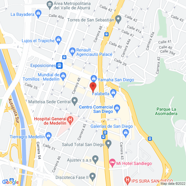 Mapa de C.I. Papeles Ltda