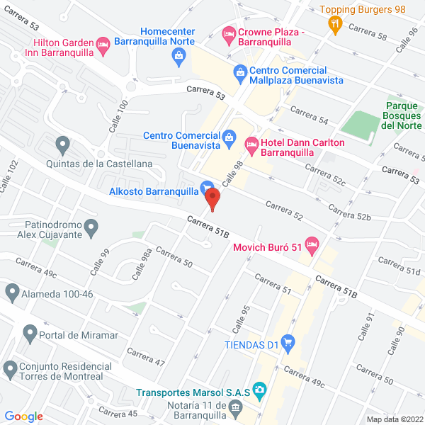 Map of C.I. Prendas Intimas Besame