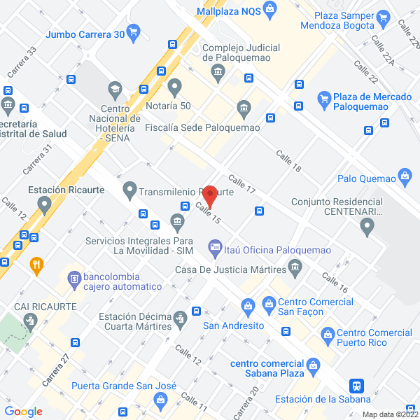 Mapa de Cadenas Y Correas S.A.S.