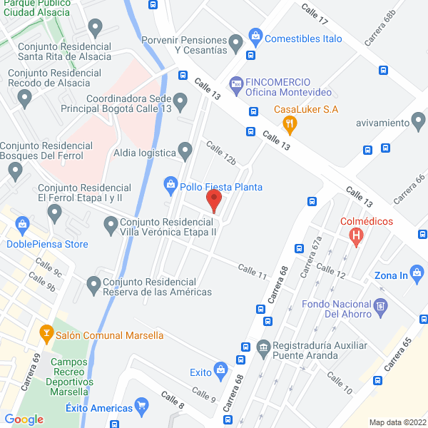 Mapa de Calzado Alexánder
