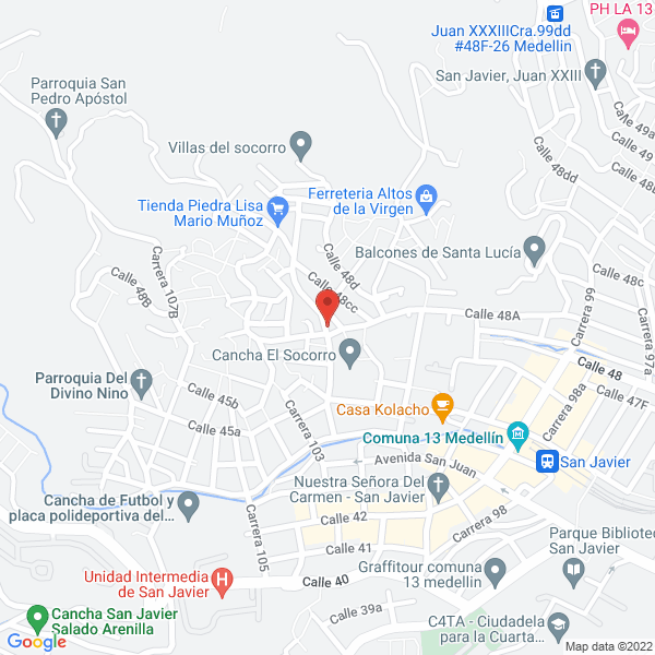 Mapa de Carnicería Isabella