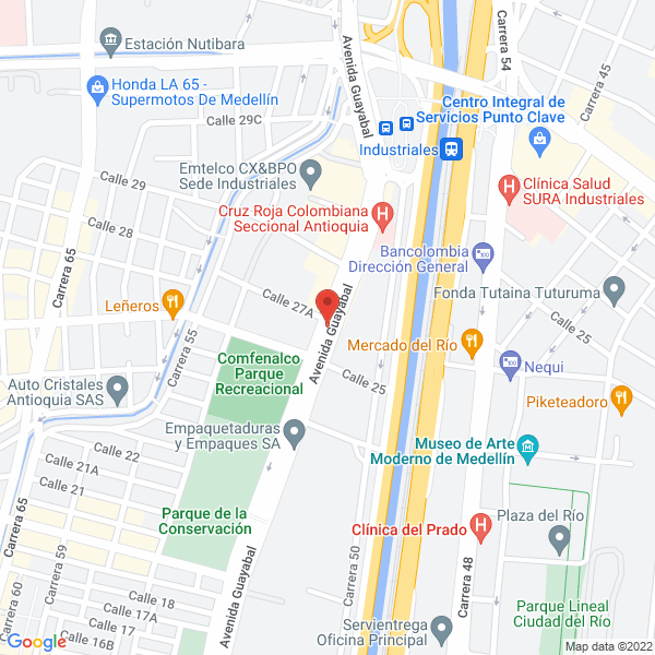 Mapa de Carpar Medellín