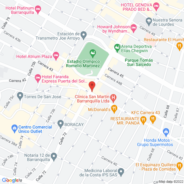 Map of Brasa Caribeña 72