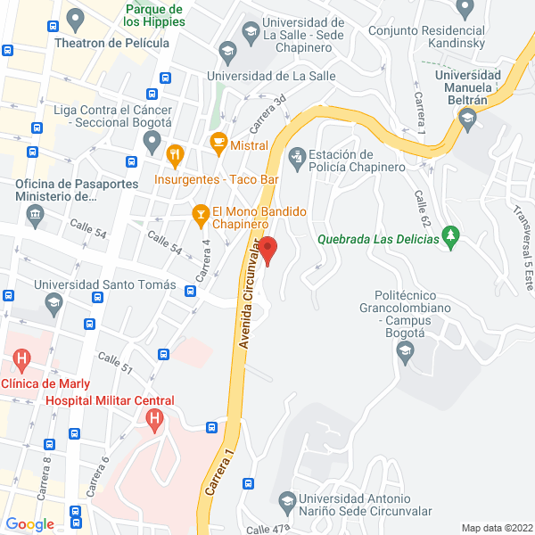 Mapa de Bravo & Sánchez E.U.