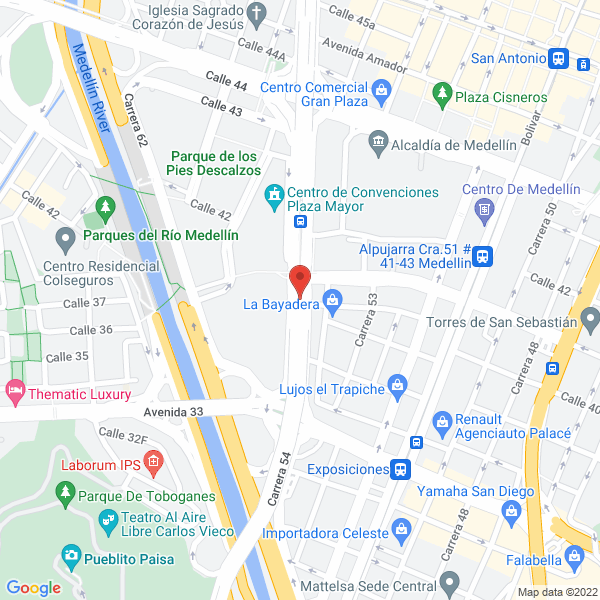 Mapa de Buffet De Abogados Muñoz Y Barrera Asociados