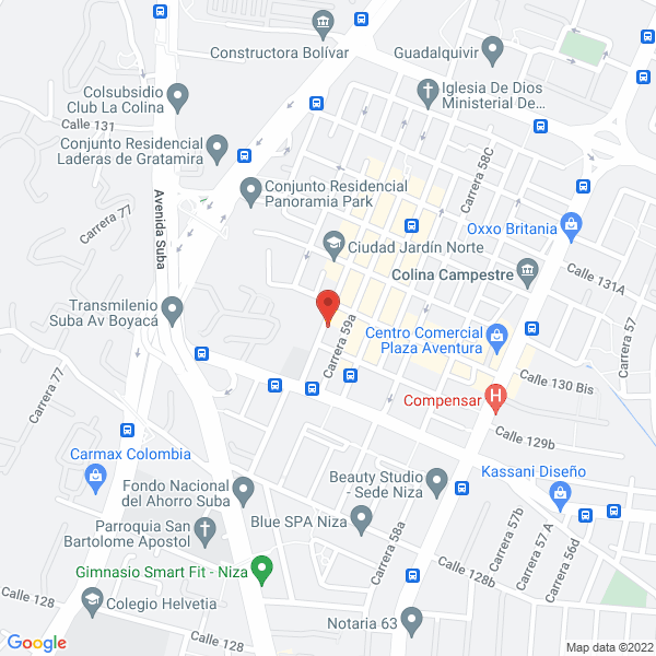 Mapa de Buffet El Dragon Dorado