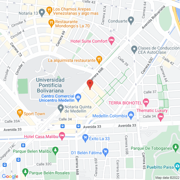 Mapa de Centro De Enseñanza Latinoamericano Cenla
