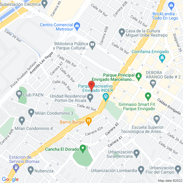 Mapa de Centro De Estetica Martín Y Flor Arango