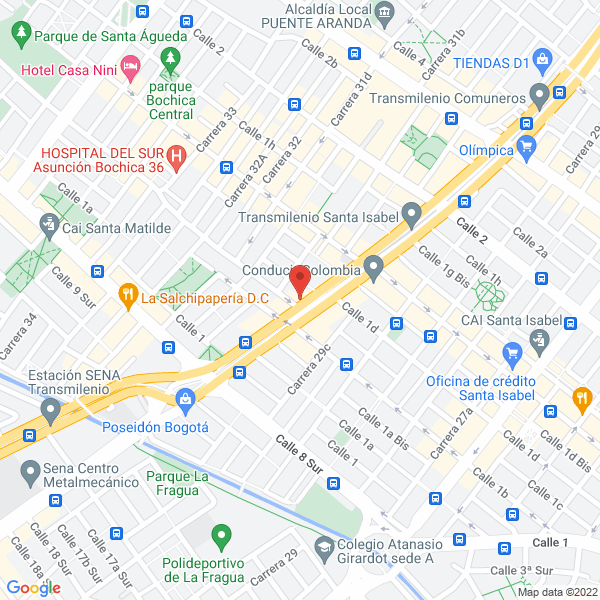 Mapa de Centro De Eventos Y Convenciones Santa Helena
