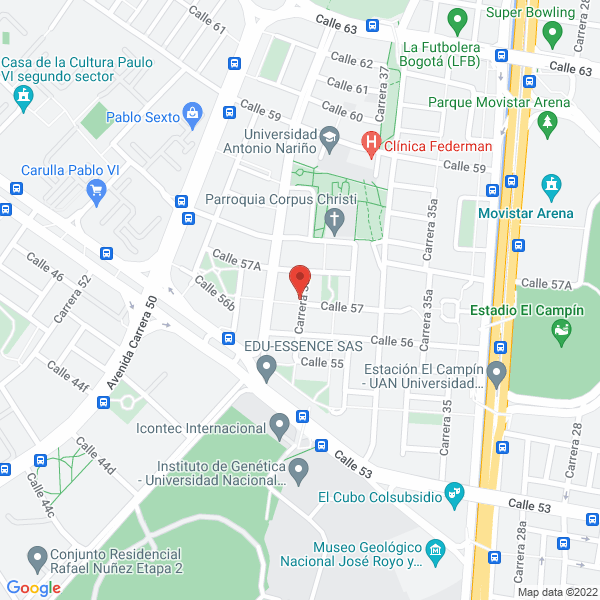 Mapa de Centro De Expresión Artística Mafalda