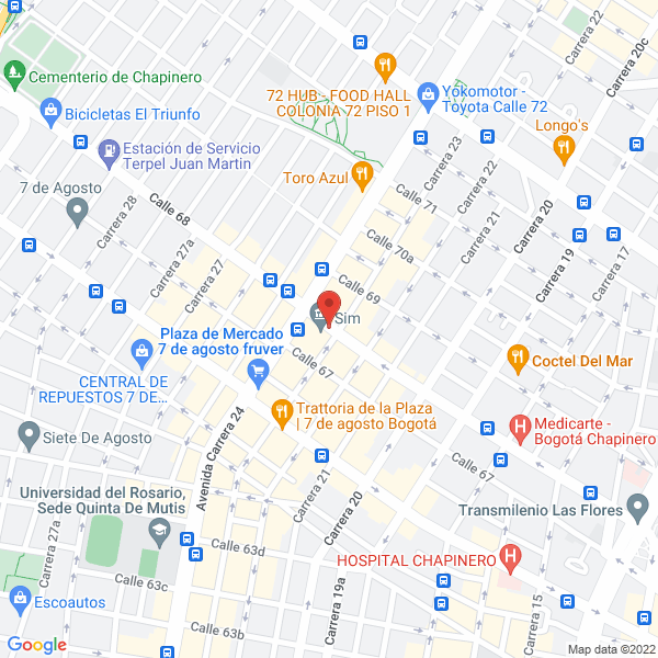 Mapa de Centro De Formación Bancaria Y Financiera De Colombia