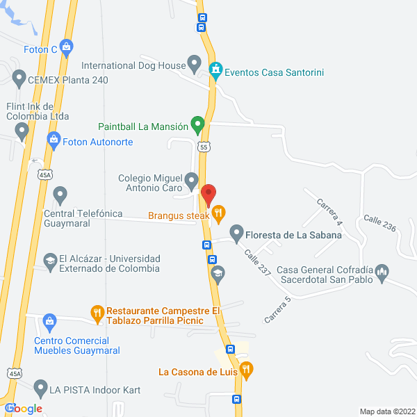 Mapa de Restautante Brangus Steak