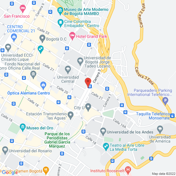 Mapa de Bronces Y Latones De Colombia