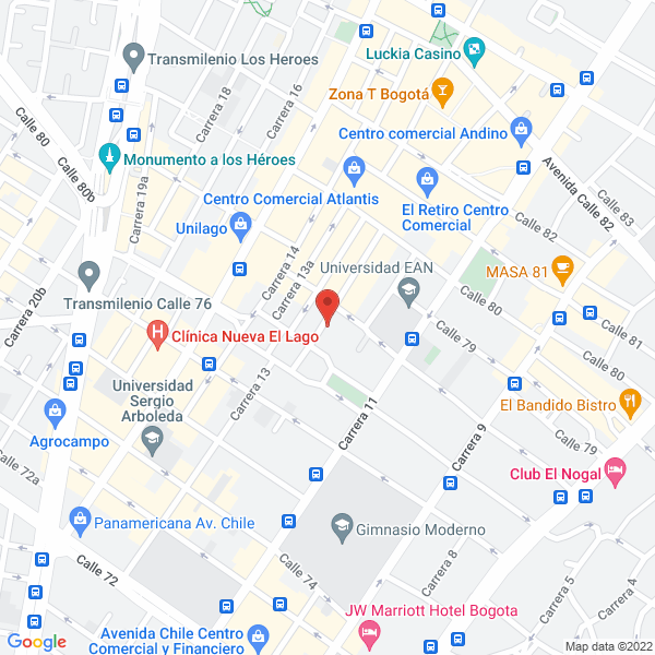 Mapa de Caballero Abogados