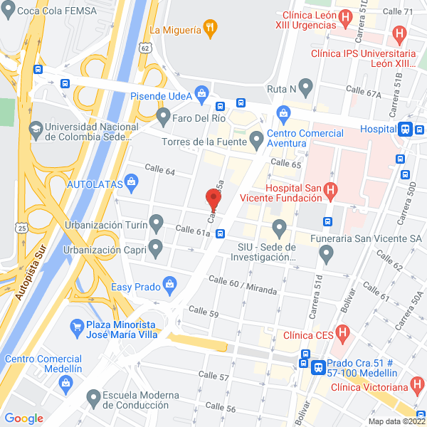 Mapa de Cafeteria Arnubia