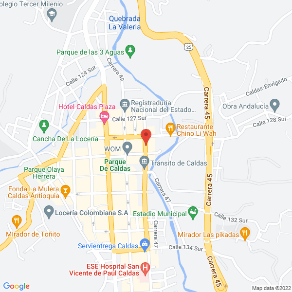 Mapa de Cafeteria La Posada