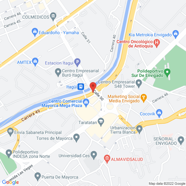 Mapa de Cafetería Metro Luz